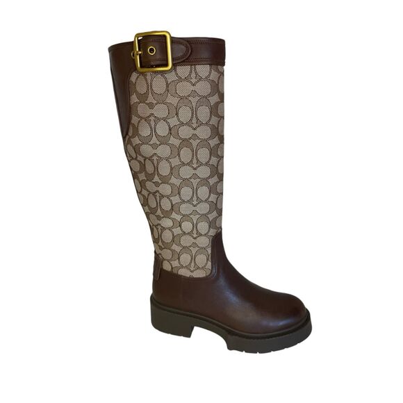 COACH  Lilli Boot In Signature Jacquard 5.5B, Color: brown - Picture 1 of 9